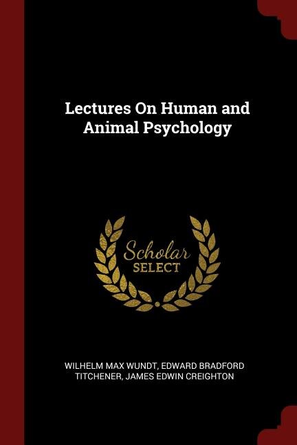 Couverture_Lectures On Human and Animal Psychology