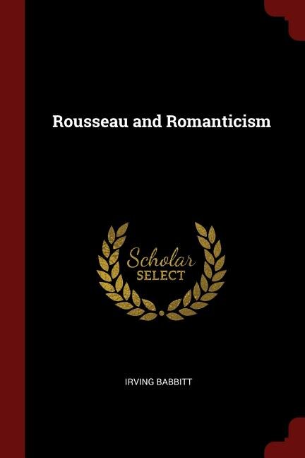 Front cover_Rousseau and Romanticism