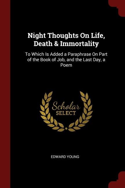 Couverture_Night Thoughts On Life, Death & Immortality