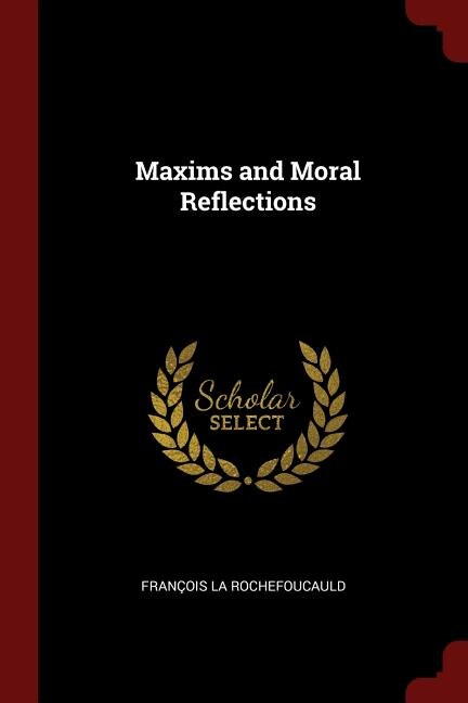 Front cover_Maxims and Moral Reflections