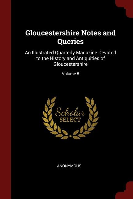 Front cover_Gloucestershire Notes and Queries