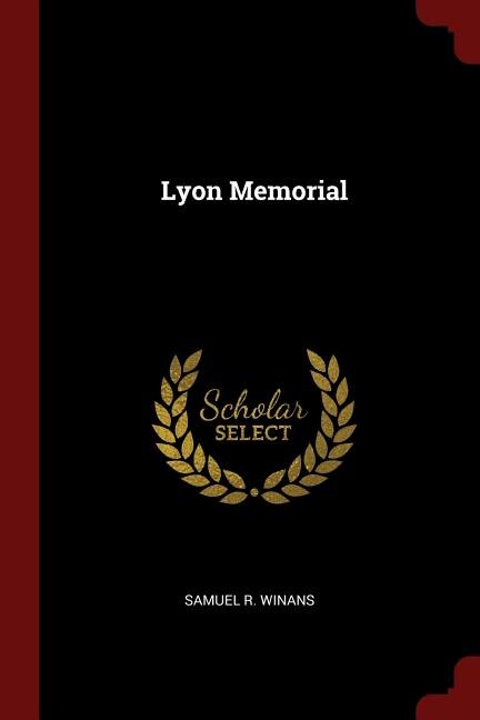 Front cover_Lyon Memorial