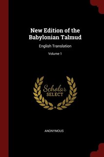 Couverture_New Edition of the Babylonian Talmud