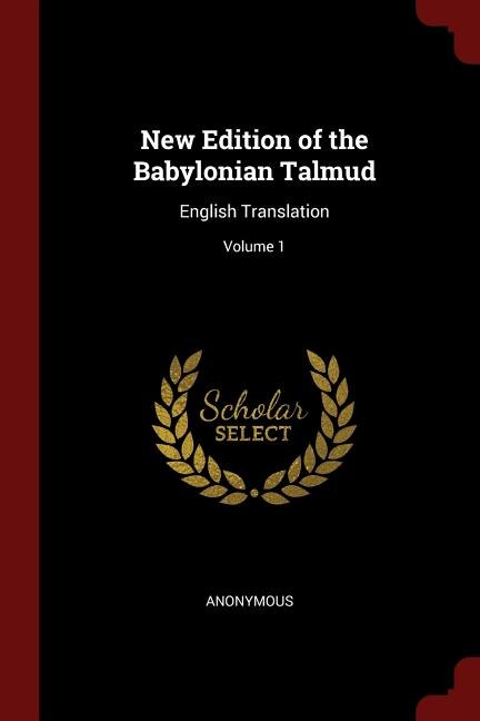 Couverture_New Edition of the Babylonian Talmud