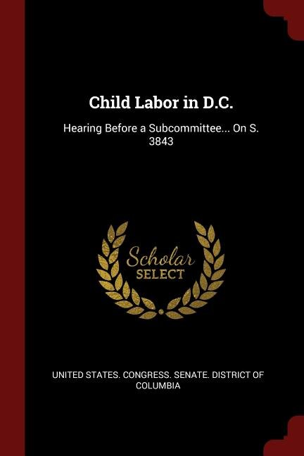 Couverture_Child Labor in D.C.