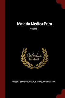 Front cover_Materia Medica Pura; Volume 1