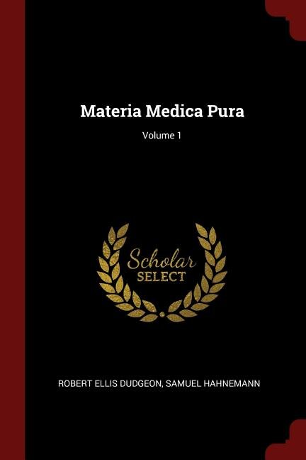 Front cover_Materia Medica Pura; Volume 1