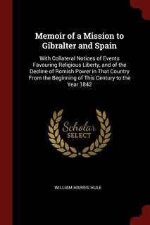 Front cover_Memoir of a Mission to Gibralter and Spain