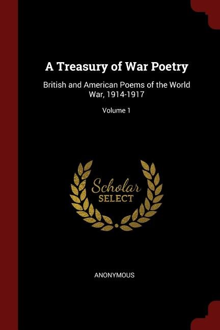 Couverture_A Treasury of War Poetry