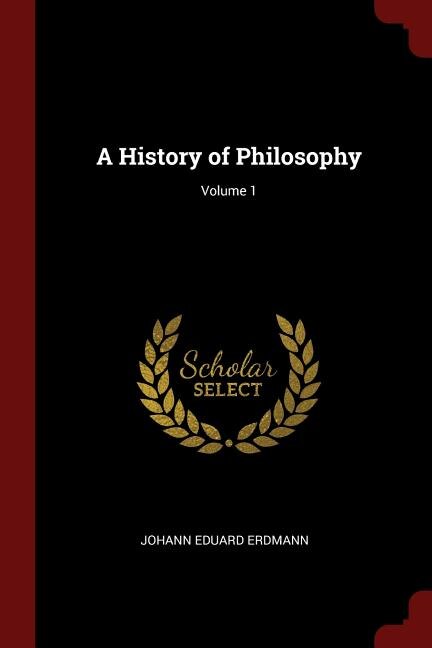 Couverture_A History of Philosophy; Volume 1