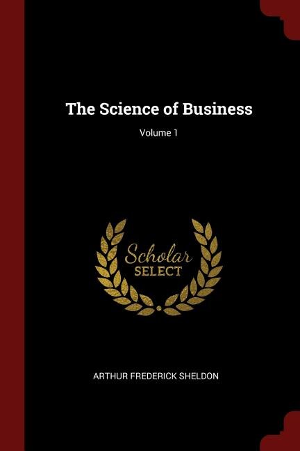 Front cover_The Science of Business; Volume 1