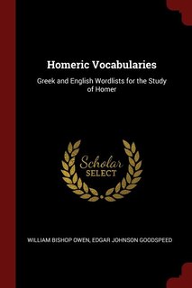 Front cover_Homeric Vocabularies