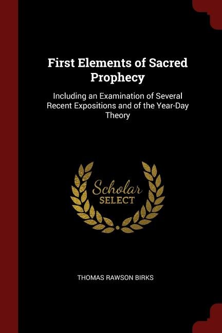 Couverture_First Elements of Sacred Prophecy