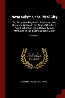Front cover_Nova Solyma, the Ideal City