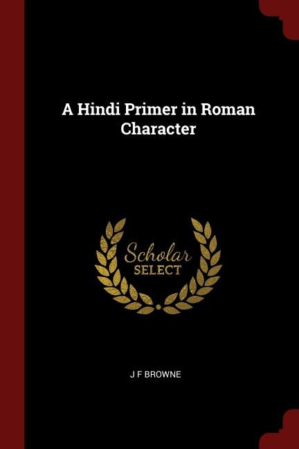 Front cover_A Hindi Primer in Roman Character
