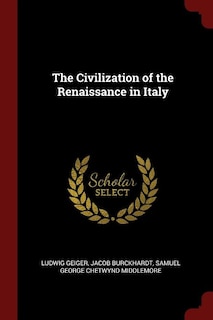 Front cover_The Civilization of the Renaissance in Italy