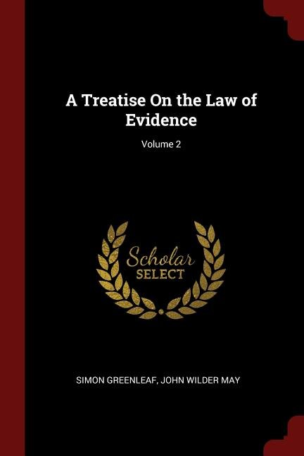 Couverture_A Treatise On the Law of Evidence; Volume 2