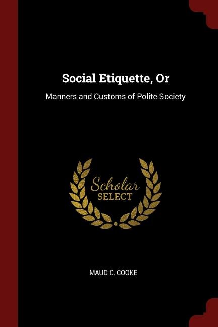 Front cover_Social Etiquette, Or