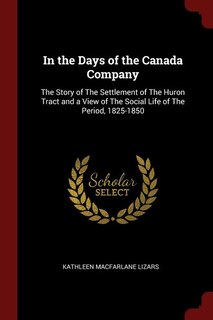 Couverture_In the Days of the Canada Company