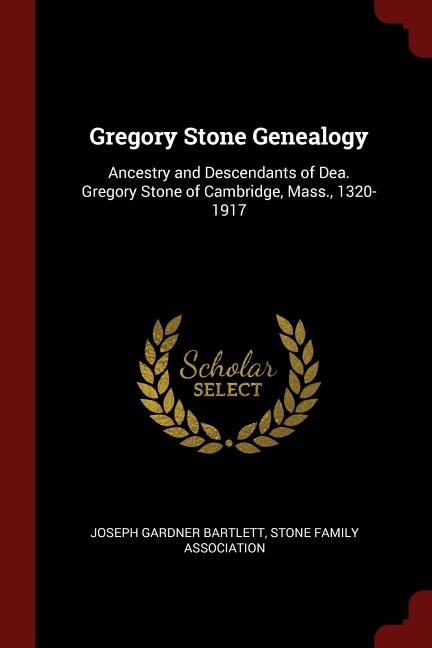 Front cover_Gregory Stone Genealogy