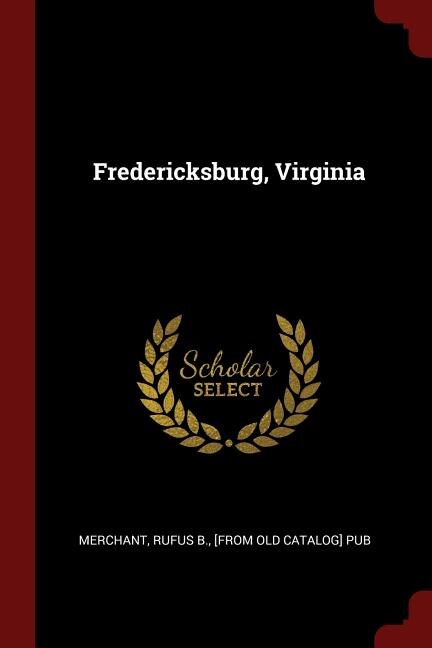 Front cover_Fredericksburg, Virginia