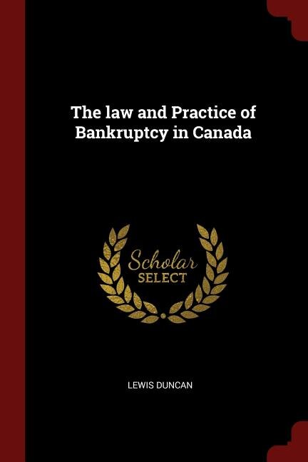 Front cover_The law and Practice of Bankruptcy in Canada