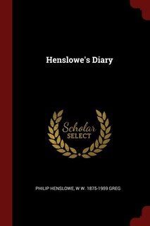 Couverture_Henslowe's Diary