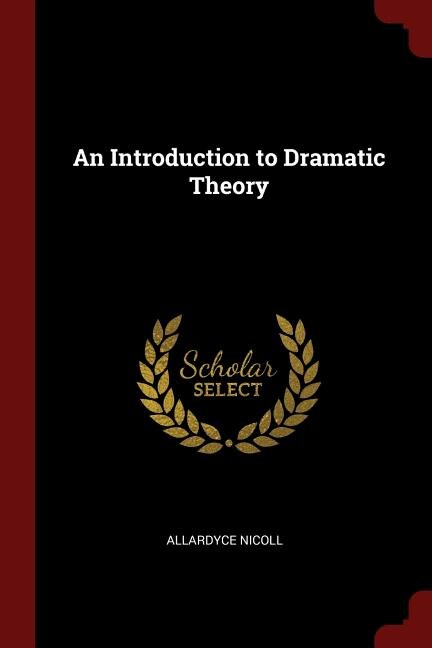 Couverture_An Introduction to Dramatic Theory