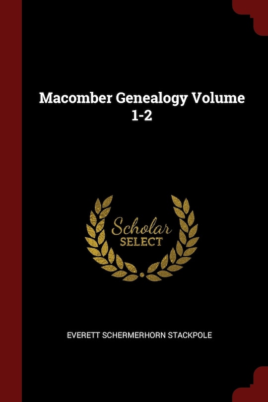 Couverture_Macomber Genealogy Volume 1-2