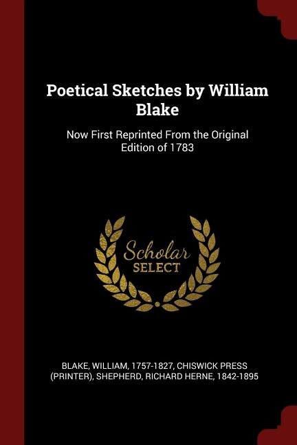 Couverture_Poetical Sketches by William Blake