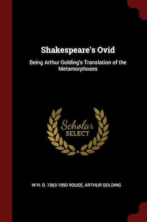Couverture_Shakespeare's Ovid