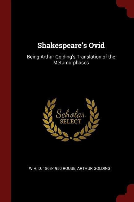 Couverture_Shakespeare's Ovid