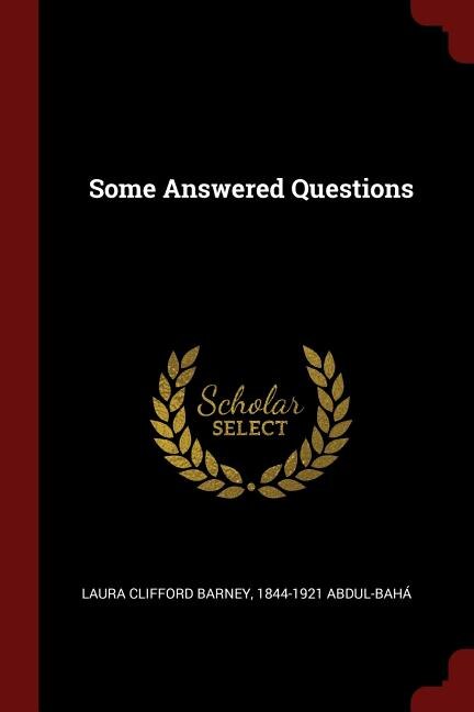 Couverture_Some Answered Questions