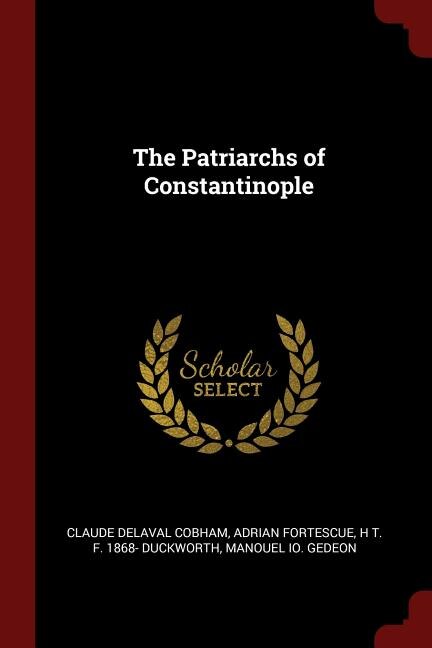 Couverture_The Patriarchs of Constantinople