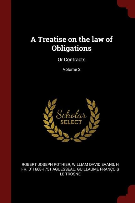 Front cover_A Treatise on the law of Obligations