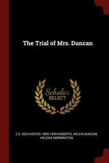 Front cover_The Trial of Mrs. Duncan