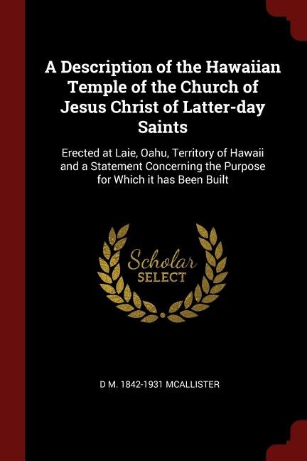 Couverture_A Description of the Hawaiian Temple of the Church of Jesus Christ of Latter-day Saints