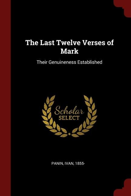 Front cover_The Last Twelve Verses of Mark