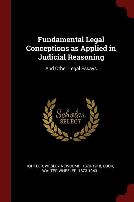 Front cover_Fundamental Legal Conceptions as Applied in Judicial Reasoning