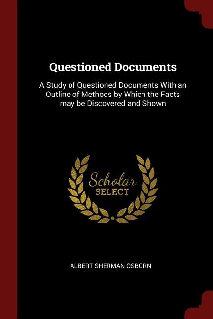 Front cover_Questioned Documents