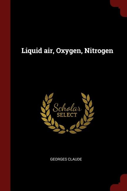 Front cover_Liquid air, Oxygen, Nitrogen