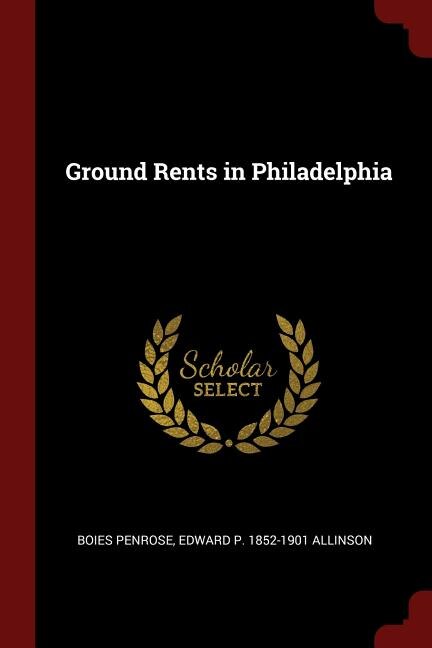 Front cover_Ground Rents in Philadelphia