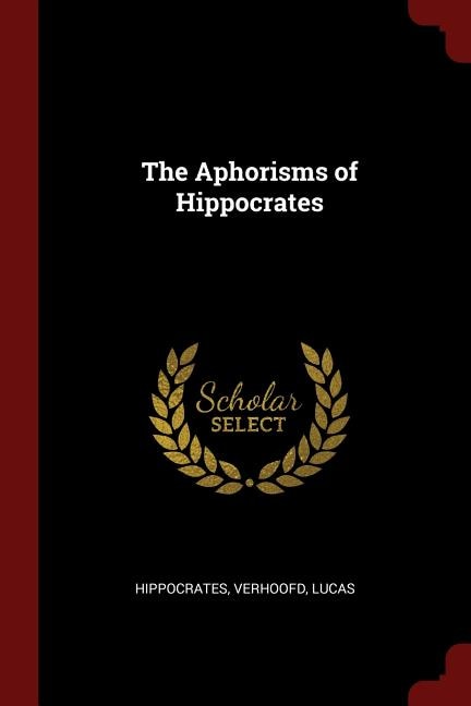 Front cover_The Aphorisms of Hippocrates