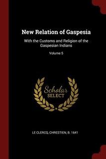 Couverture_New Relation of Gaspesia