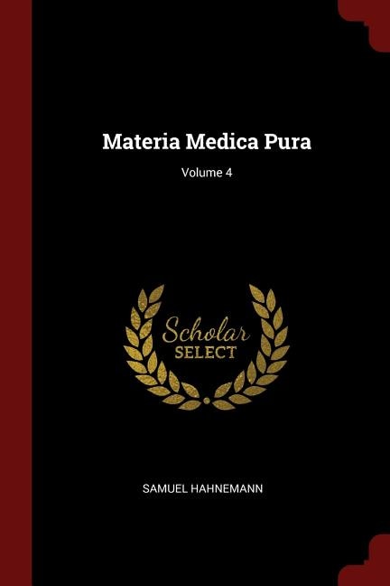 Couverture_Materia Medica Pura; Volume 4