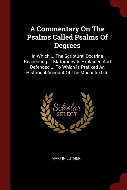 Front cover_A Commentary On The Psalms Called Psalms Of Degrees