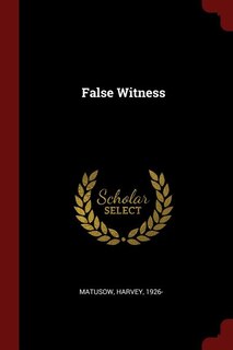 Front cover_False Witness