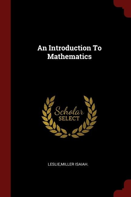 Front cover_An Introduction To Mathematics