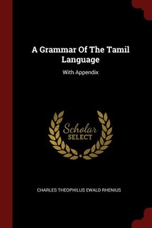 Front cover_A Grammar Of The Tamil Language