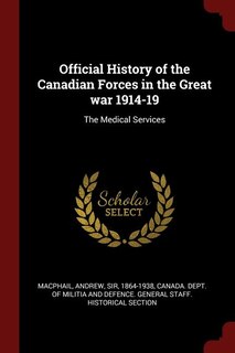Couverture_Official History of the Canadian Forces in the Great war 1914-19